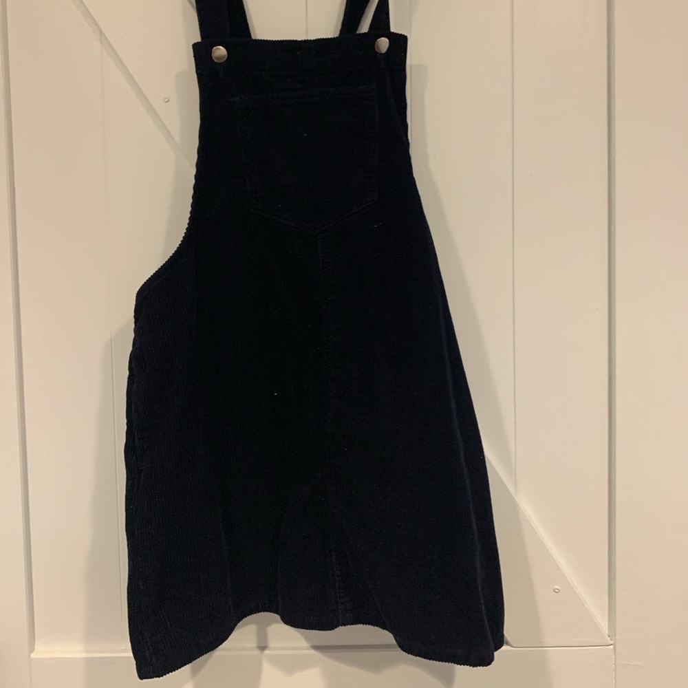 Blue Corduroy overall dress